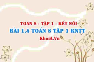Bài 1.4 SGK Toán 8 tập 1 Kết nối tri thức